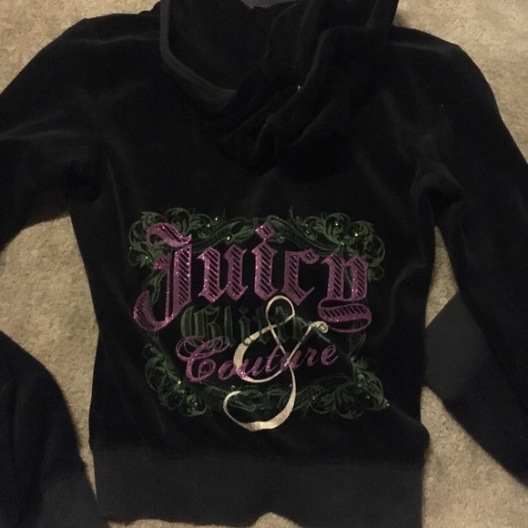Juicy Couture Velvet Zip Up - Picture 2 of 2